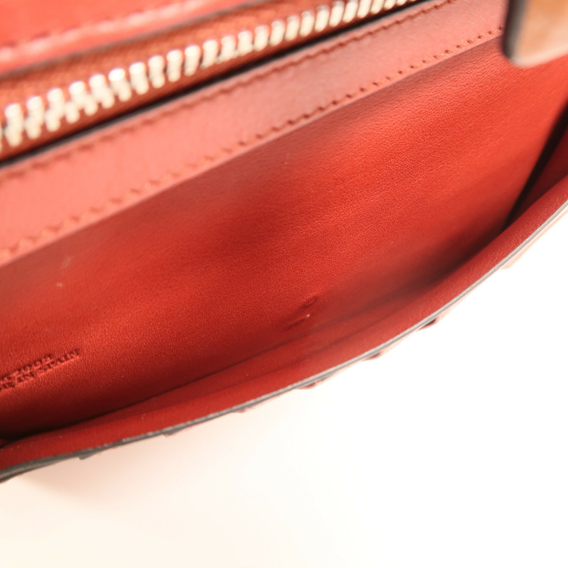 LOEWE 牛皮皮革Large Vertical Wallet銀扣長錢包-7