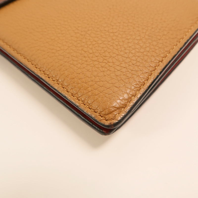 LOEWE 牛皮皮革Large Vertical Wallet銀扣長錢包-13