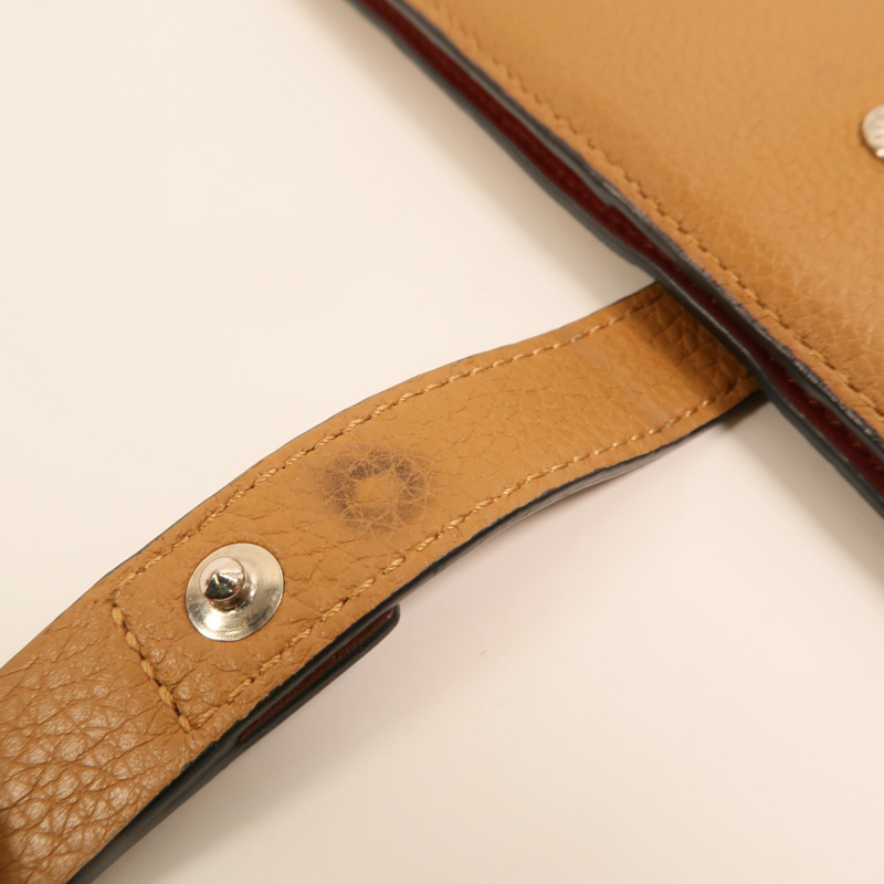 LOEWE 牛皮皮革Large Vertical Wallet銀扣長錢包-15