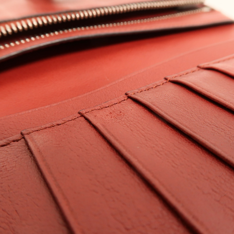 LOEWE 牛皮皮革Large Vertical Wallet銀扣長錢包-16