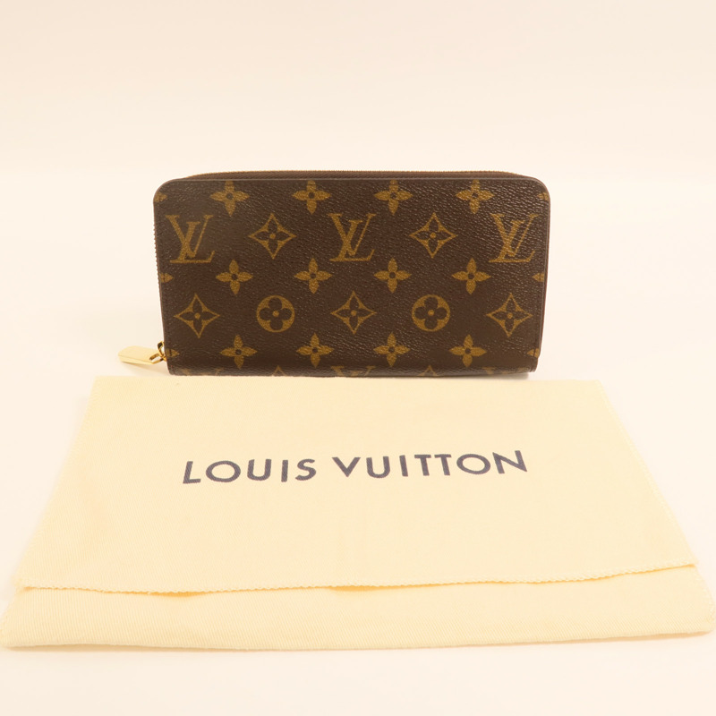 LOUIS VUITTON Monogram Zippy Wallet金扣長錢包-9