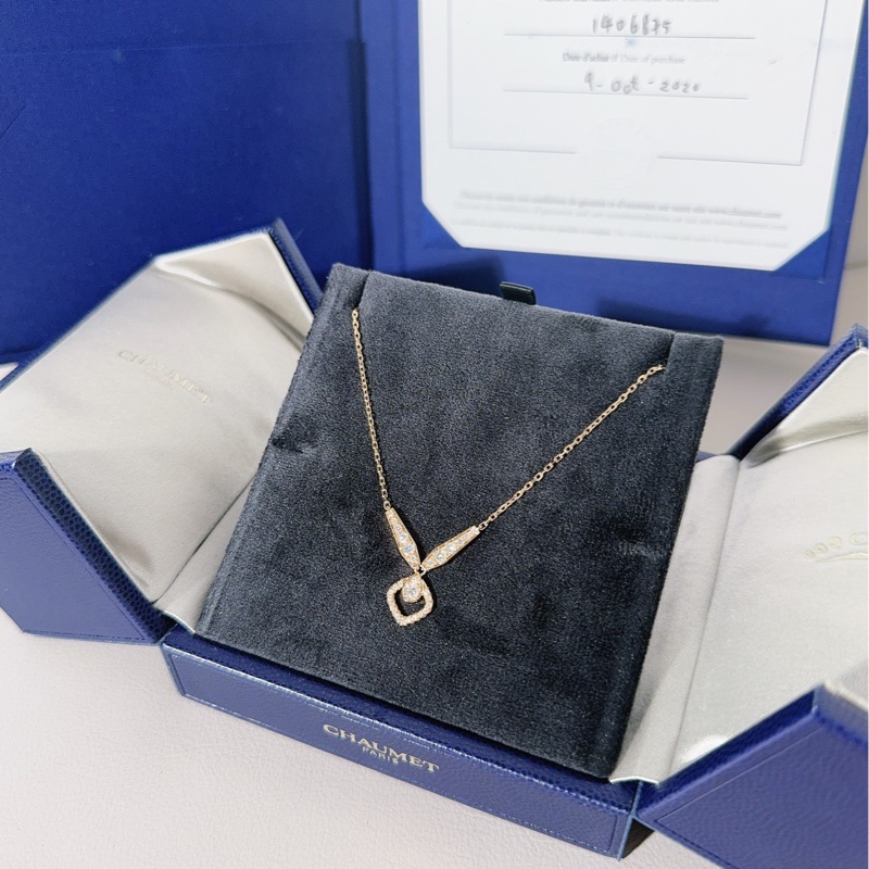 Chaumet尚美 約瑟芬加冕愛系列 18k玫瑰金鑽石繁花項鍊-3