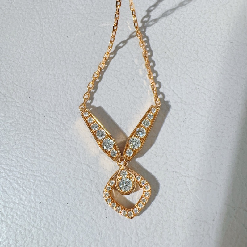 Chaumet尚美 約瑟芬加冕愛系列 18k玫瑰金鑽石繁花項鍊-6