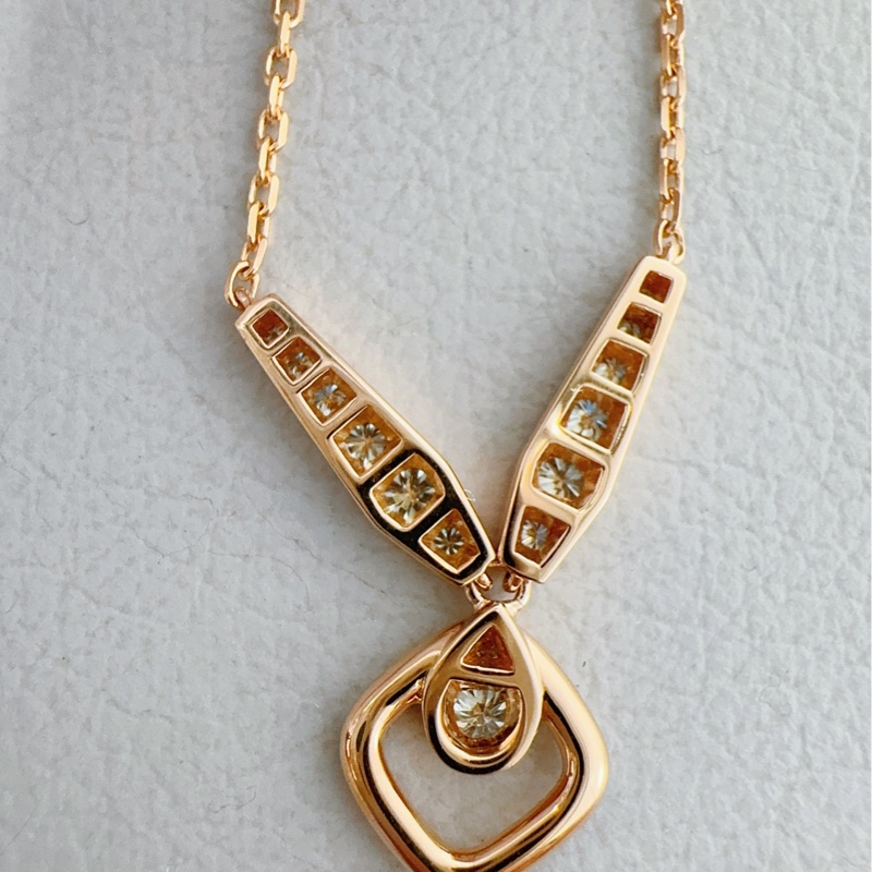 Chaumet尚美 約瑟芬加冕愛系列 18k玫瑰金鑽石繁花項鍊-7