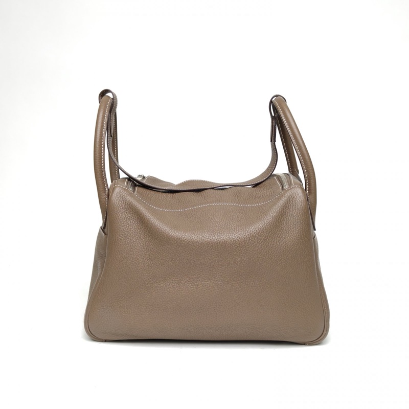 HERMES Lindy30大象灰TC皮A刻銀扣-2