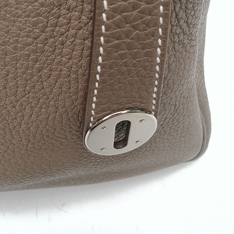 HERMES Lindy30大象灰TC皮A刻銀扣-4