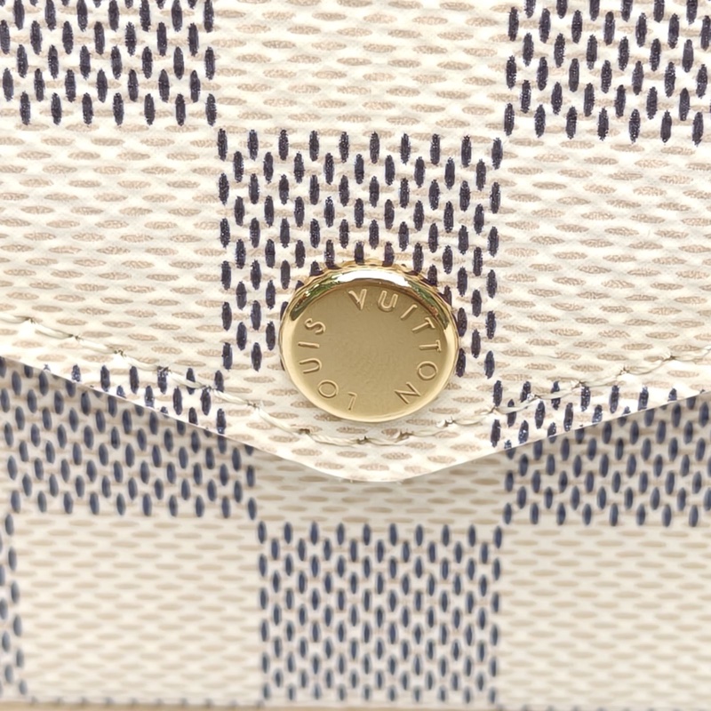 LOUIS VUITTON POCHETTEFELICIE三合一鏈條包白棋格PVC2016-4