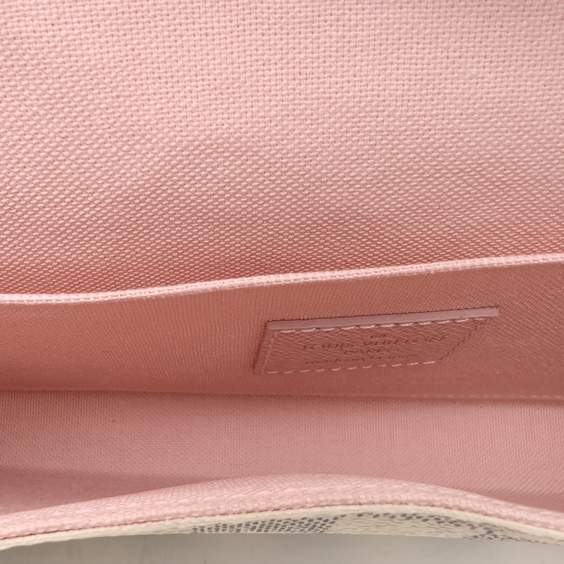 LOUIS VUITTON POCHETTEFELICIE三合一鏈條包白棋格PVC2016-5