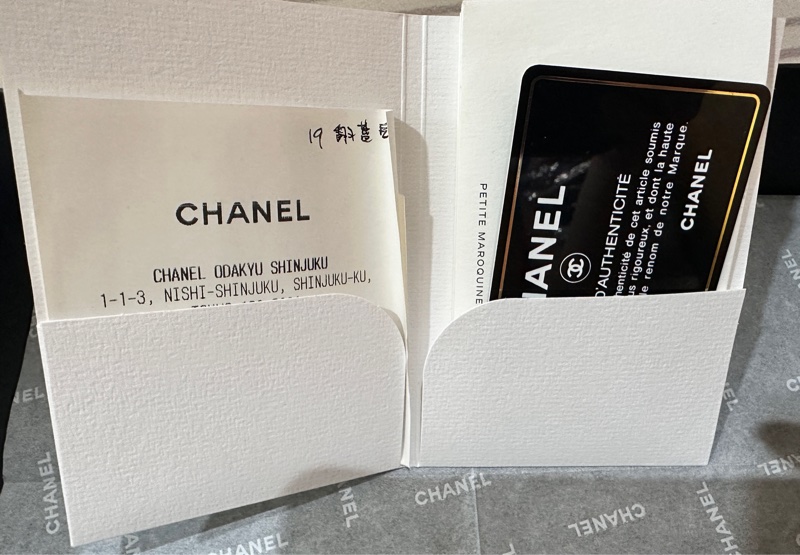 Chanel 19 黑色掀蓋長夾|9成新|經典金銀鏈|附原盒-9