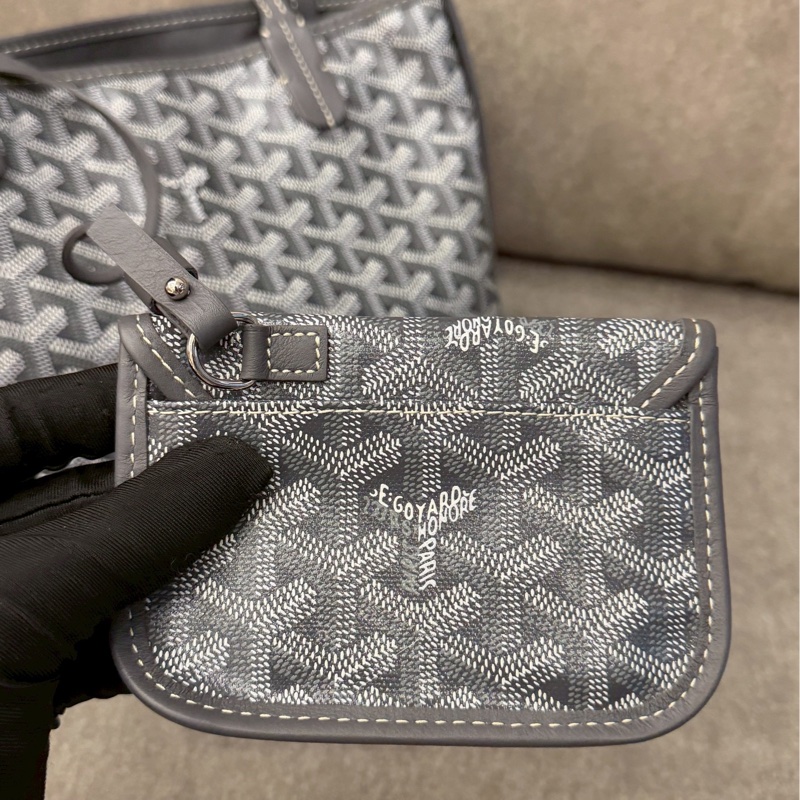GOYARD mini tote灰色-6