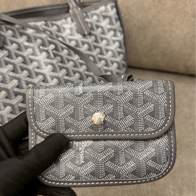 GOYARD mini tote灰色-7