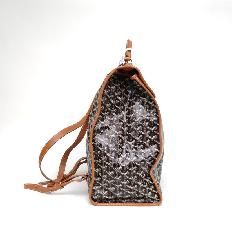 GOYARD Leger雙肩包33棕色PVC-1
