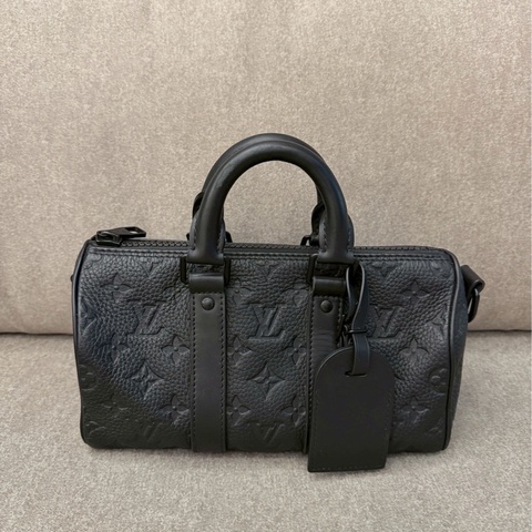 LV keepall25 黑壓紋