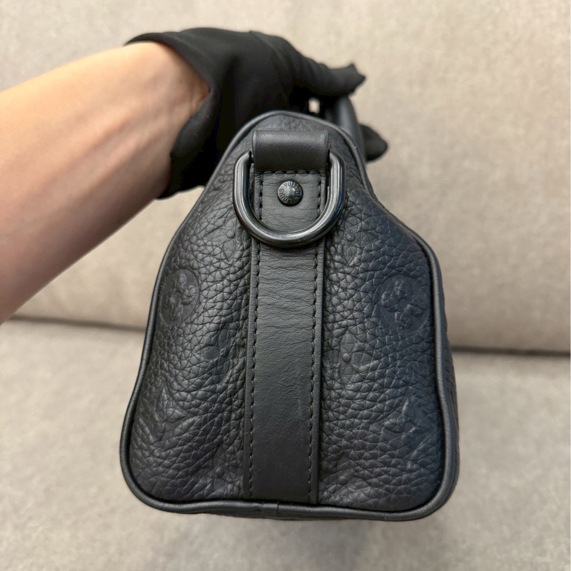 LV keepall25 黑壓紋-5