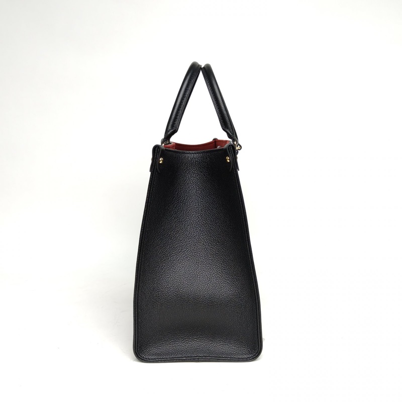 LOUIS VUITTON Onthego中號黑白牛皮晶片大Logo印花-1