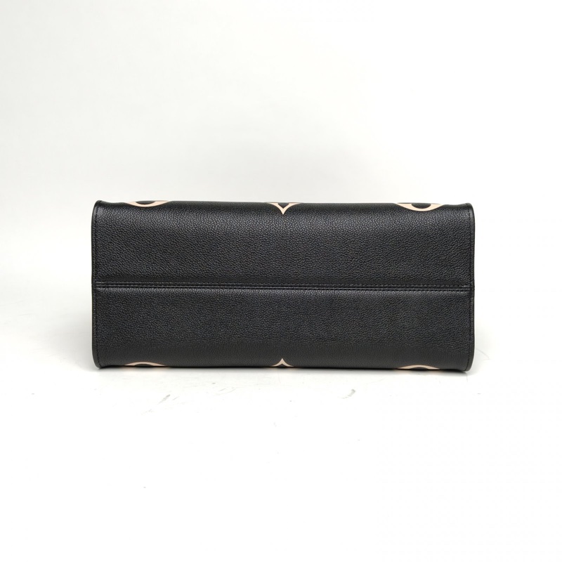 LOUIS VUITTON Onthego中號黑白牛皮晶片大Logo印花-3