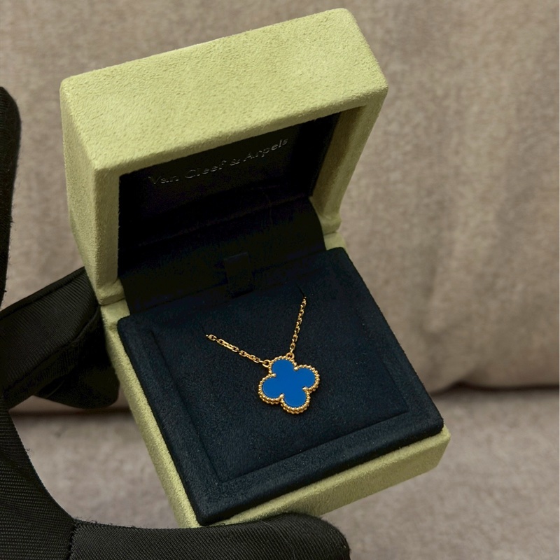 VCA藍色瑪瑙項鍊-1