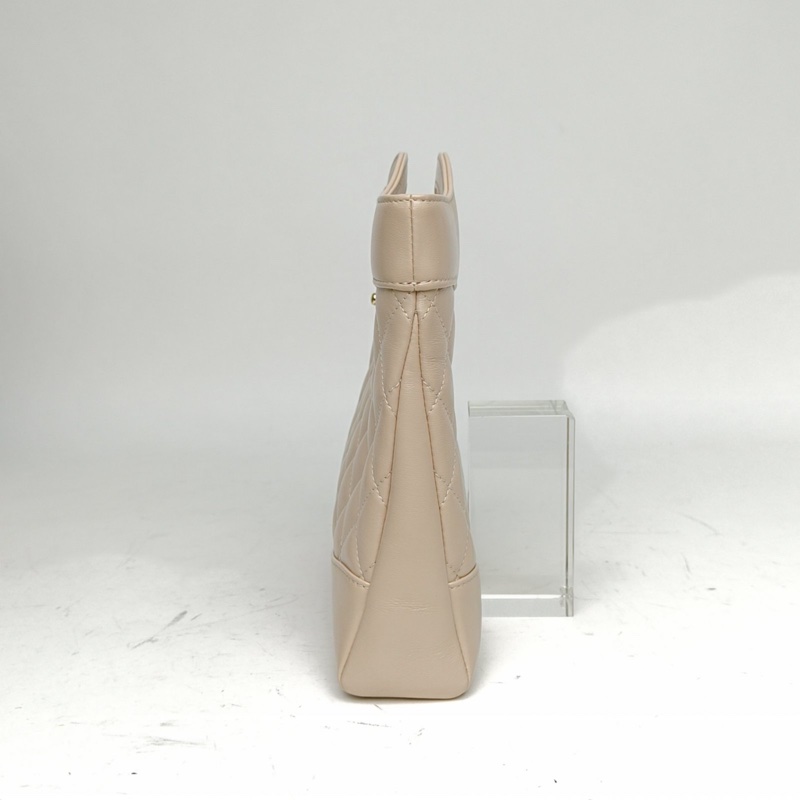 CHANEL 31BagMini22cm裸色羊皮晶片開淺金扣25P-1