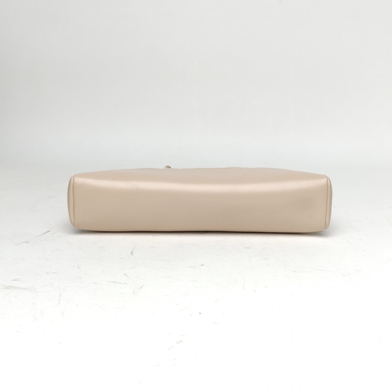 CHANEL 31BagMini22cm裸色羊皮晶片開淺金扣25P-3