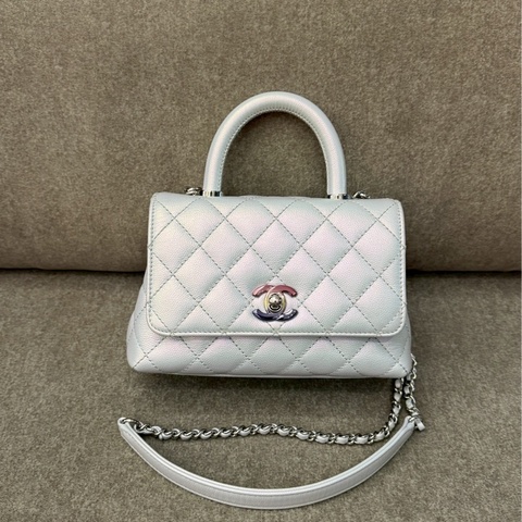 香奈兒coco handle珠光藍