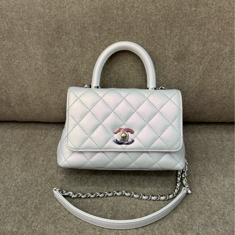 香奈兒coco handle珠光藍-0