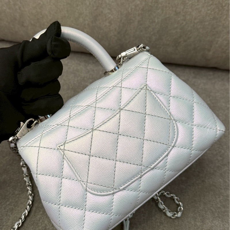 香奈兒coco handle珠光藍-2