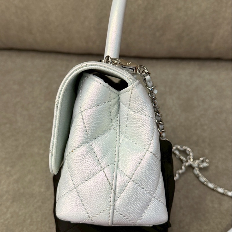香奈兒coco handle珠光藍-4