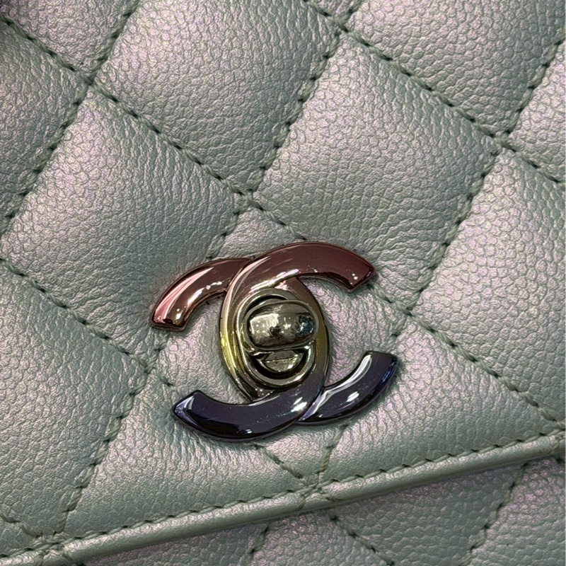 香奈兒coco handle珠光藍-9