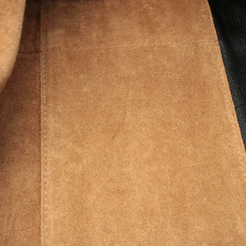 LOEWE Amazona 28 單肩斜背包 352.30.N03 黑色皮革 二手 女士-4