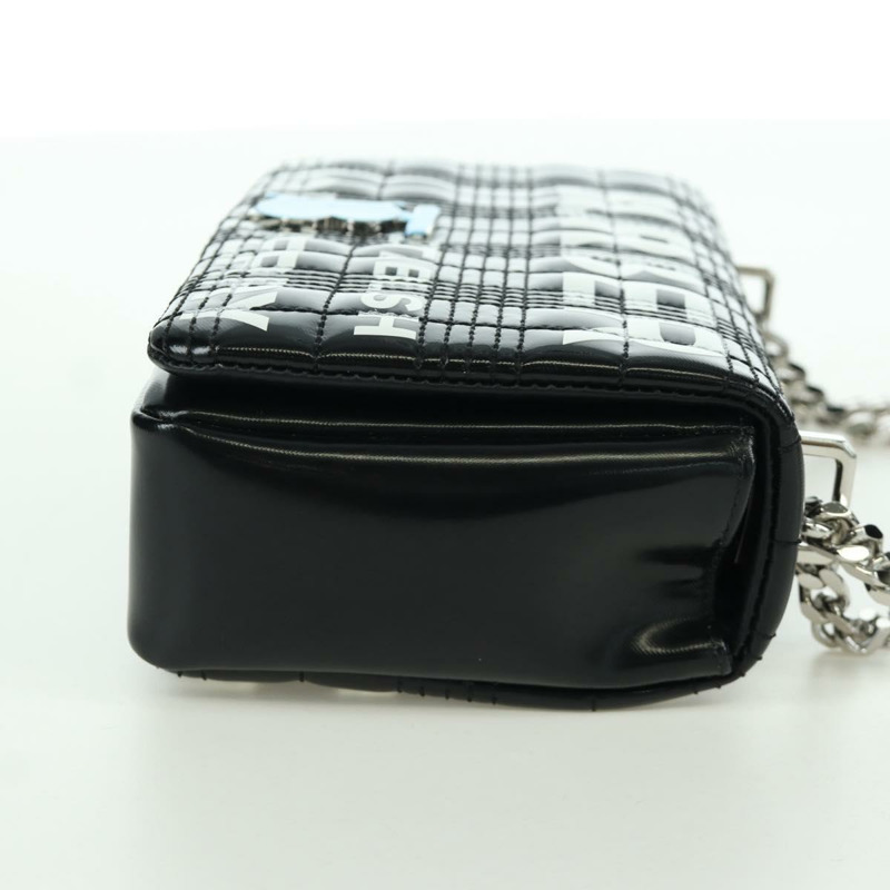 【日本直送】BURBERRY 滾軸鏈條單肩包 皮革 黑色 銀色 正品 am11155V-3