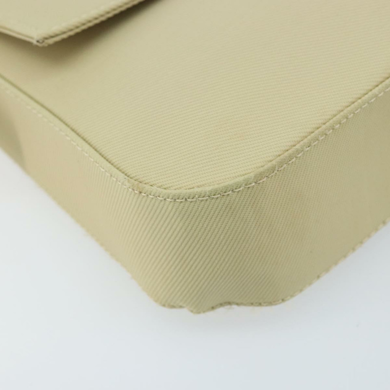 【日本直送】FENDI Mamma Baguette 肩背包 帆布 米色 金色 正品 BAZ238A-14