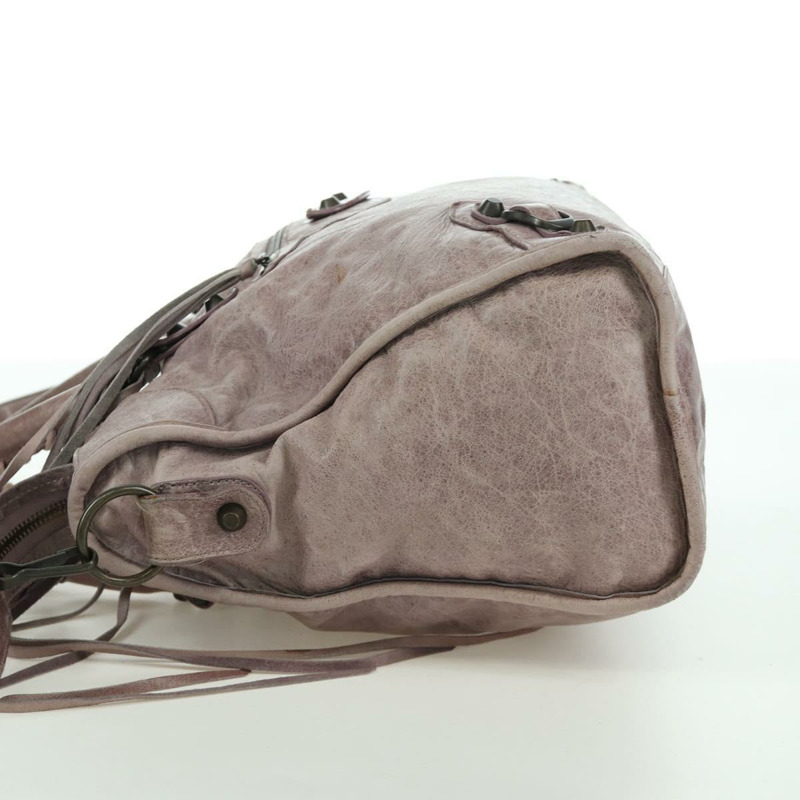 【日本直送】BALENCIAGA The City 手提包 皮革 2way 紫色/灰色 115748 Auth yk20199SAV-2