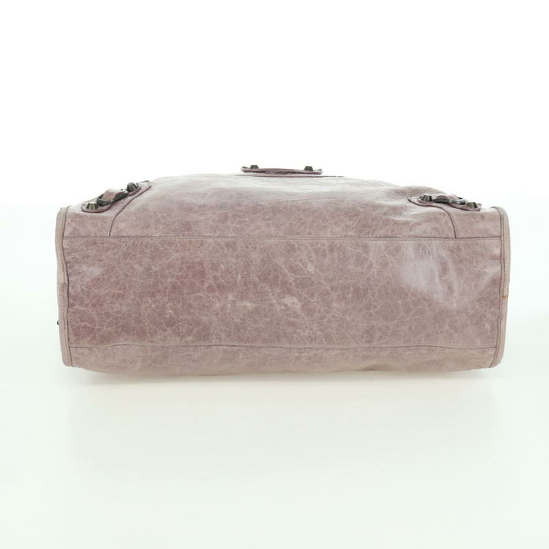 【日本直送】BALENCIAGA The City 手提包 皮革 2way 紫色/灰色 115748 Auth yk20199SAV-4