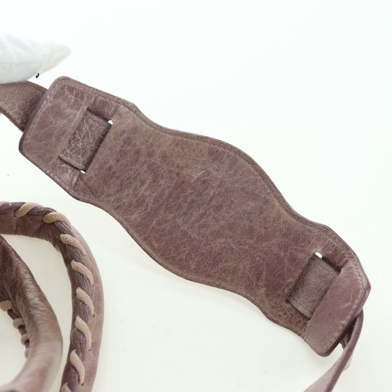 【日本直送】BALENCIAGA The City 手提包 皮革 2way 紫色/灰色 115748 Auth yk20199SAV-13