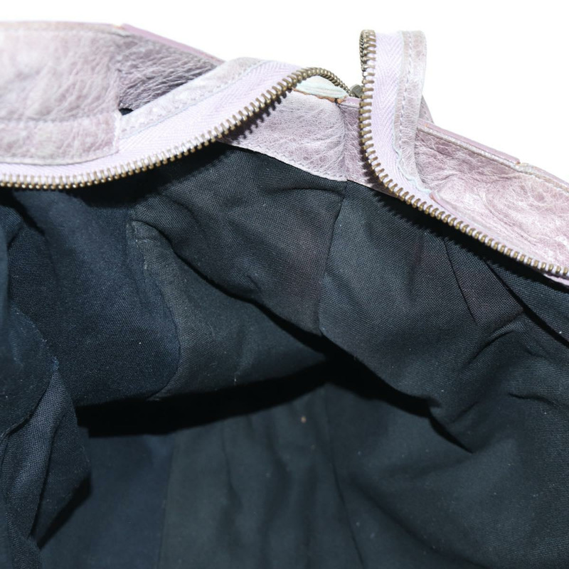 【日本直送】BALENCIAGA The City 手提包 皮革 2way 紫色/灰色 115748 Auth yk20199SAV-23