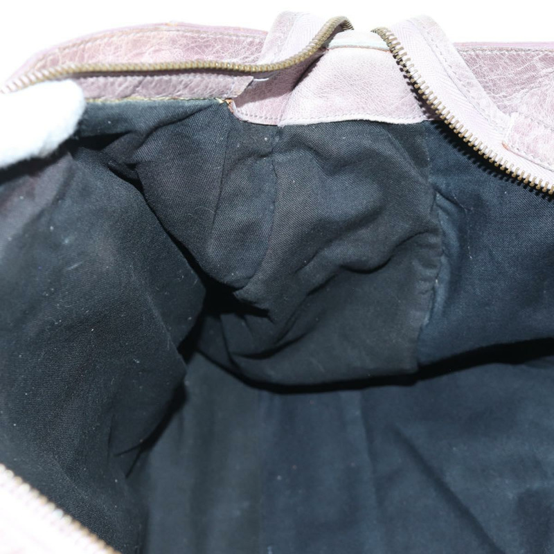 【日本直送】BALENCIAGA The City 手提包 皮革 2way 紫色/灰色 115748 Auth yk20199SAV-24