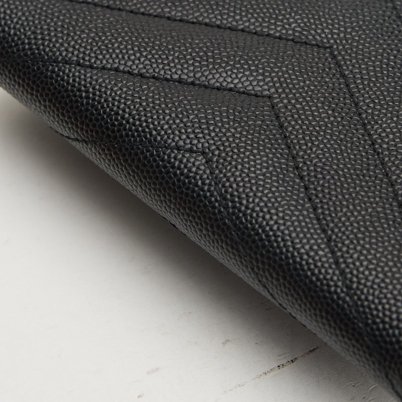 二手YSL 信封卡包/黑金-9