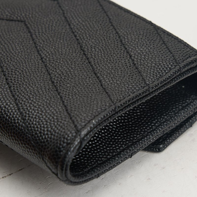 二手YSL 信封卡包/黑金-10