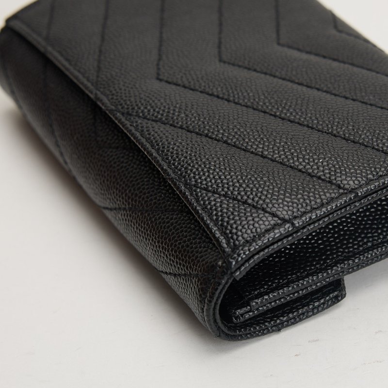 二手YSL 信封卡包/黑金-11