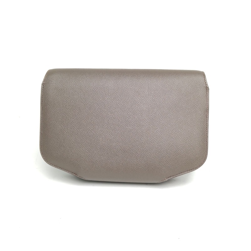 HERMES ChercheMidi豬鼻包中號25錫器灰Epsom皮X刻銀扣-2