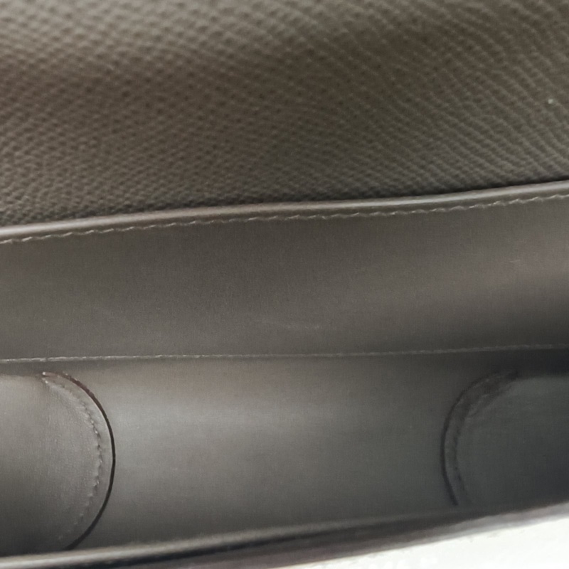 HERMES ChercheMidi豬鼻包中號25錫器灰Epsom皮X刻銀扣-5