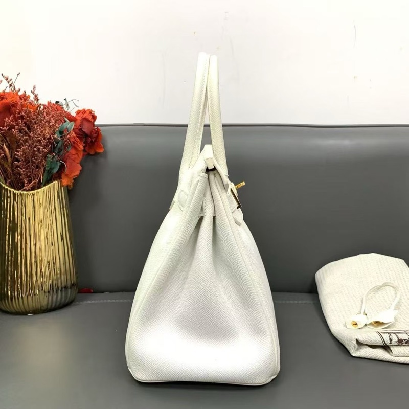 Hermes愛馬仕Birkin30 白雪公主，Epsom皮 金扣 n刻-2