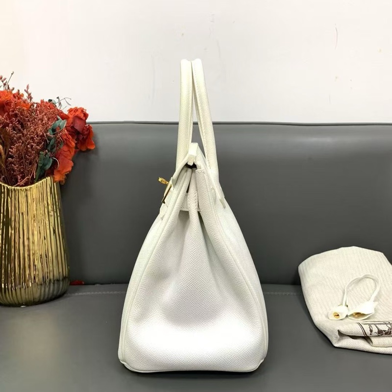 Hermes愛馬仕Birkin30 白雪公主，Epsom皮 金扣 n刻-3