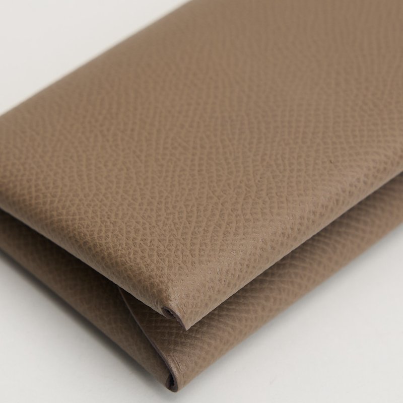 Hermès calvi duo卡包/大象灰-5