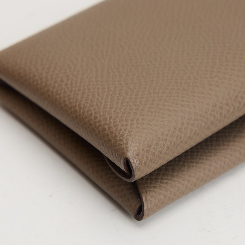 Hermès calvi duo卡包/大象灰-7