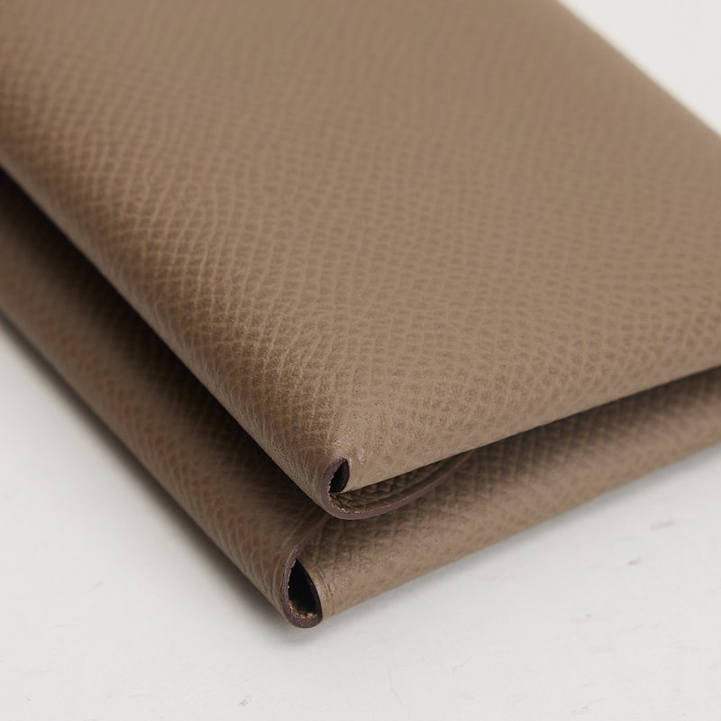 Hermès calvi duo卡包/大象灰-8