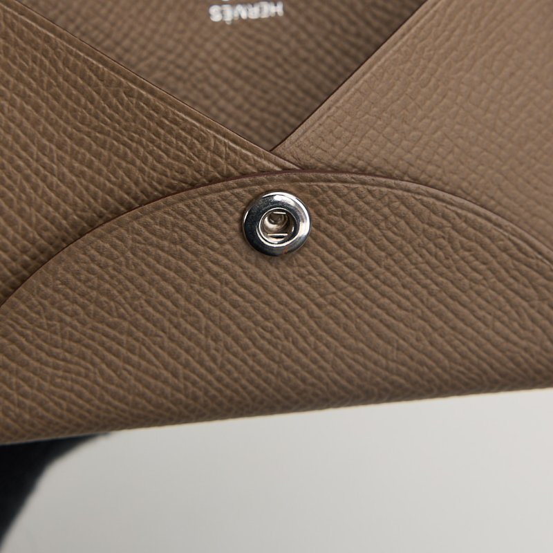 Hermès calvi duo卡包/大象灰-12