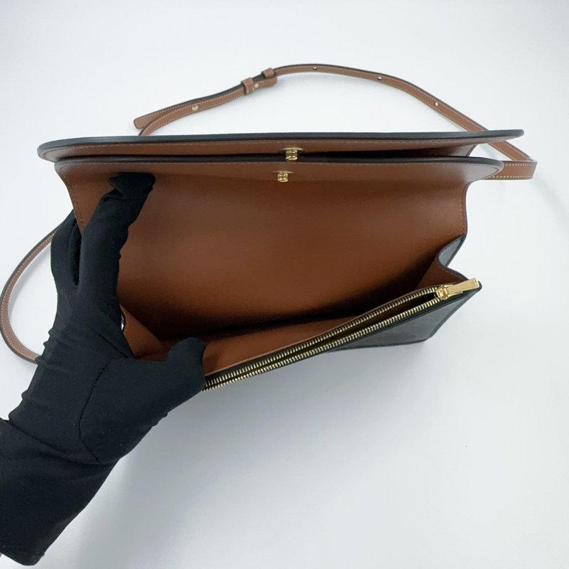 Celine原花凱旋門雙蓋woc斜背包-9