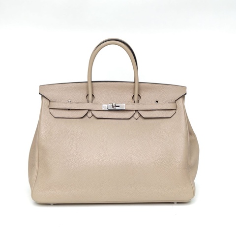 HERMES Birkin40斑鳩灰Togo皮框M銀扣