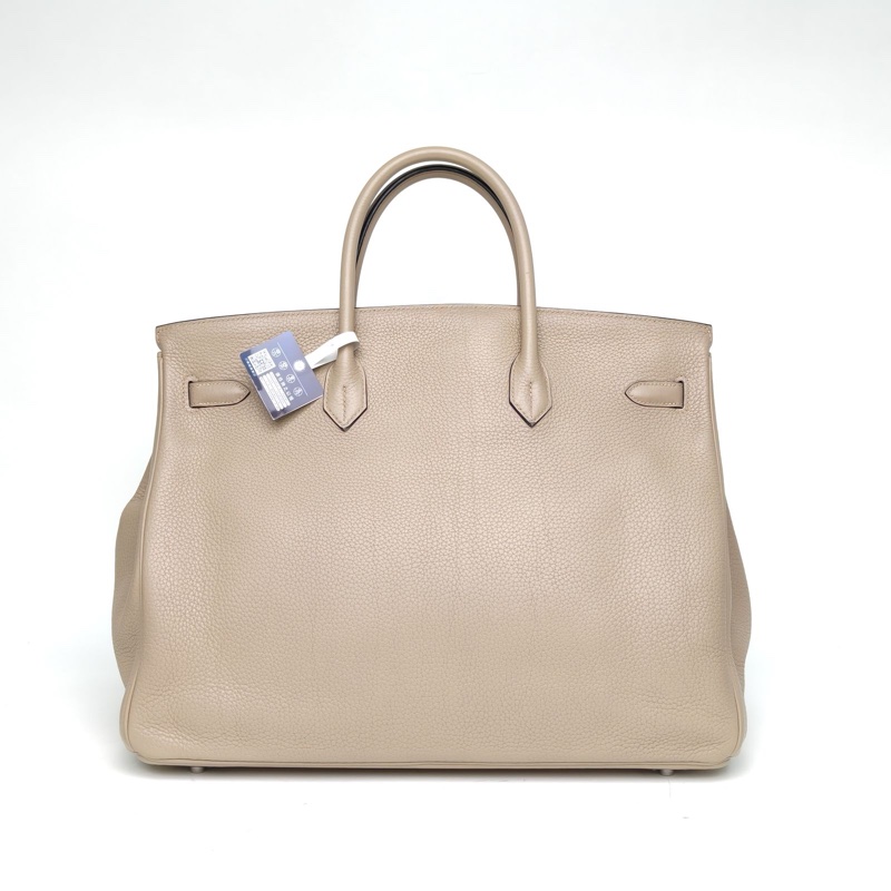 HERMES Birkin40斑鳩灰Togo皮框M銀扣-2